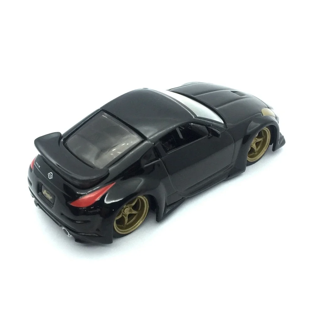 Jada Dub City 2003 03 Nissan 350Z Car Black Die Cast 1/64 Scale Gold Wheels
